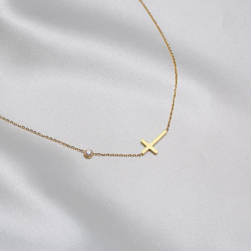 Simple Cross Necklace