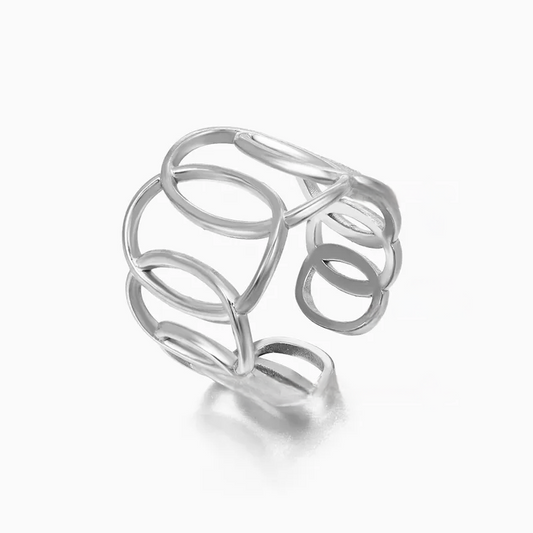 Geometric Silver Ring