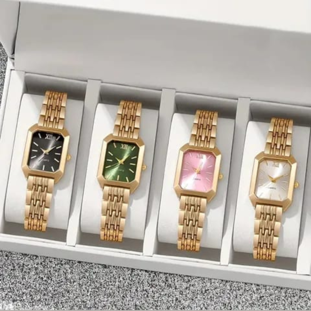 Casual Solid Color Buckle Quartz Watch