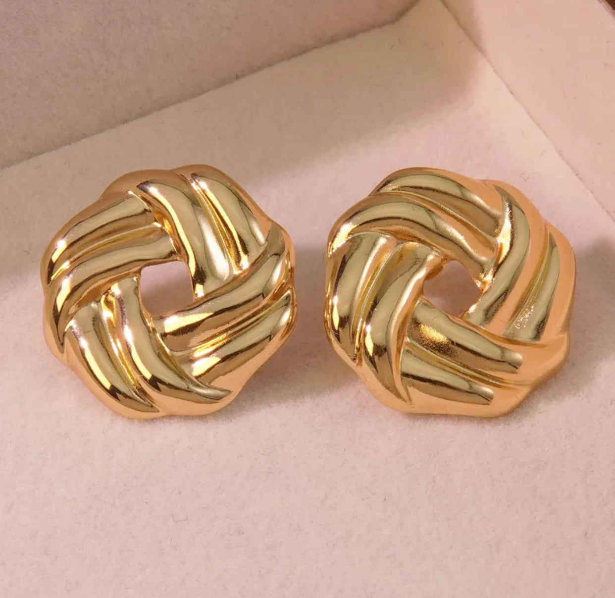 Chunky Maze Earring