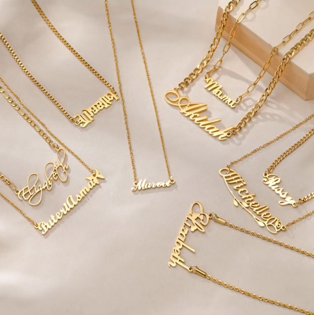 Custom Name Plate Necklace