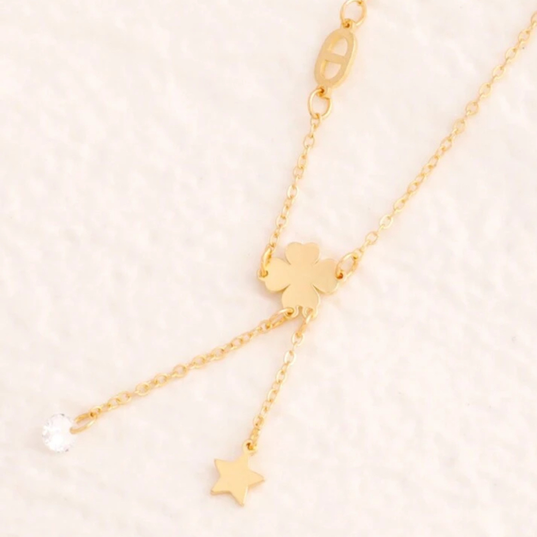 Flowers Pendant Anklet