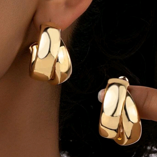 Clip Back Chunky Earring
