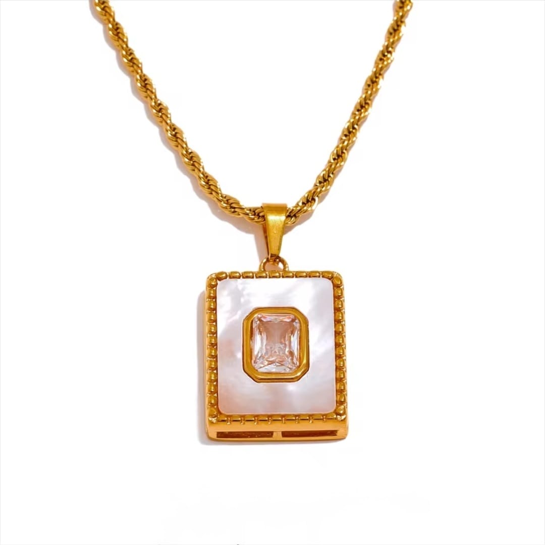 Square Pendant Necklace
